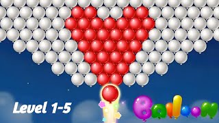 Bubble Shooter Balloon Wala Game Level 1 - 5 |Gubbare Wale Game Ka Gameplay Video ‎@GamekheloGamer  screenshot 5