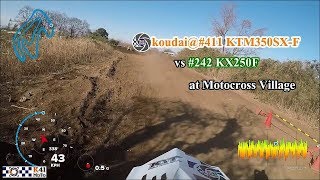 20180113 #242-KX250Fを追うKTM / GoPro5 Battle1 KTM350SXF vs KX250F