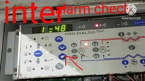 30GX carrier chiller ka alarm riset karne ka sahi tarika aise kare # 👍👍 thank you