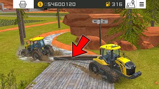 Traino di un trattore con catena in Fs18 | Gioco multigiocatore Fs18 | Timelapse | screenshot 2