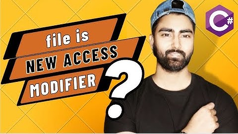 What is file access modifiers in csharp | what is file keyword in csharp | how to use file keyword