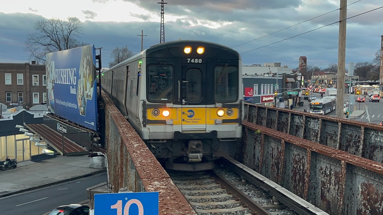 LIRR Port Washington Branch Trains at Broadway (1/7/26)