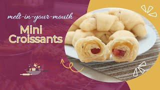 Turkish Delight Mini Croissants:Cornulete