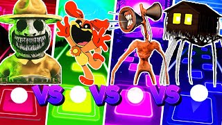 Zoonomaly vs Rise of DogDay vs Siren Head vs Spider House Head 🌟 Tiles Hop EDM Rush