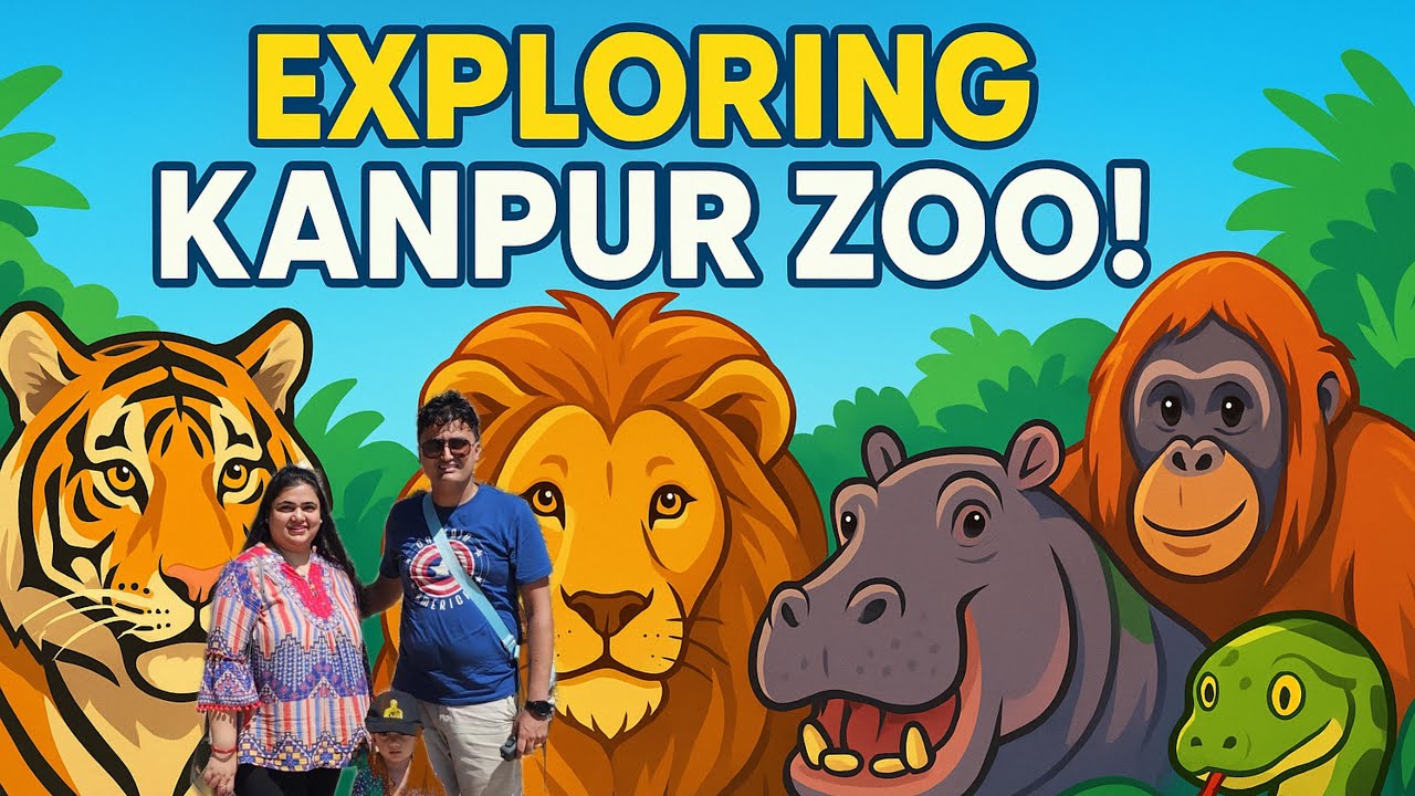 Kanpur Zoological Park | Kanpur Zoo | Allen Forest | A Wild Adventure! 🦁🐘🦚(4K Vlog)