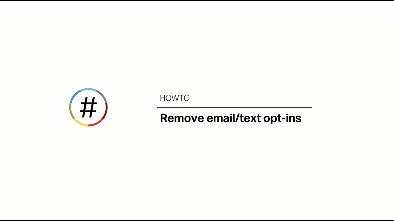 HOWTO Remove email/text opt-in checkboxes from a page - YouTube