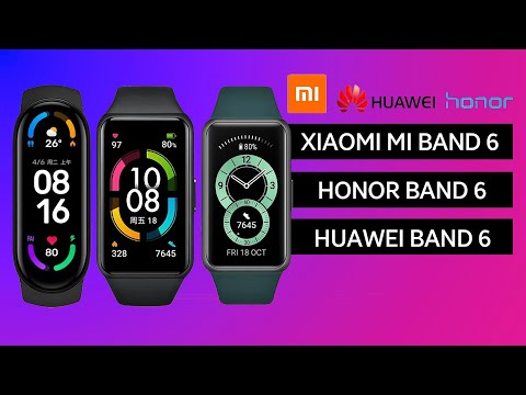 Xiaomi Mi Band 6 vs Huawei Band 6 vs Honor Band 6 Specifications Comparison