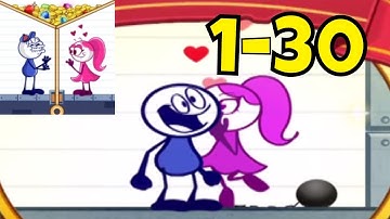 Pencil Boy - Levels 1-30 Walkthrough Tutorial (iOS/Android) Pull The Pin Gameplay