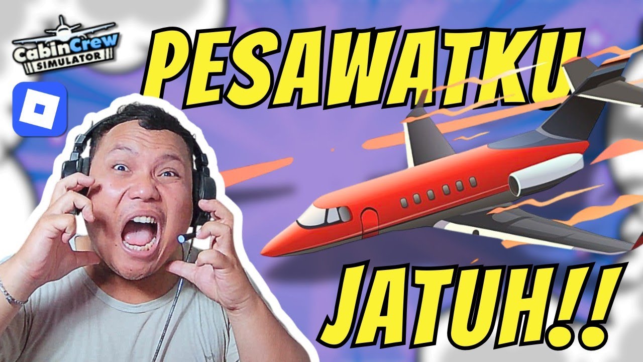 PENERBANGAN PALING GILA! Pesawat Rusak di Cabin Crew Simulator! - Roblok Indonesia