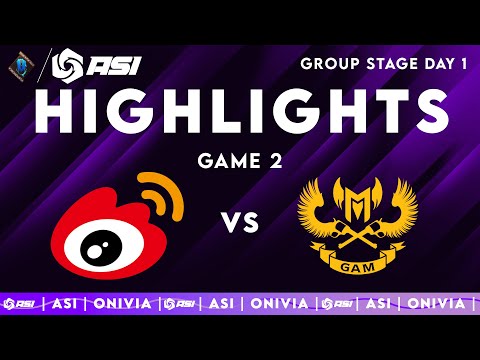 WBG vs GAM Highlights Game 2 | Asia Invitational 2025 | Weibo Gaming vs GAM Esports by Onivia