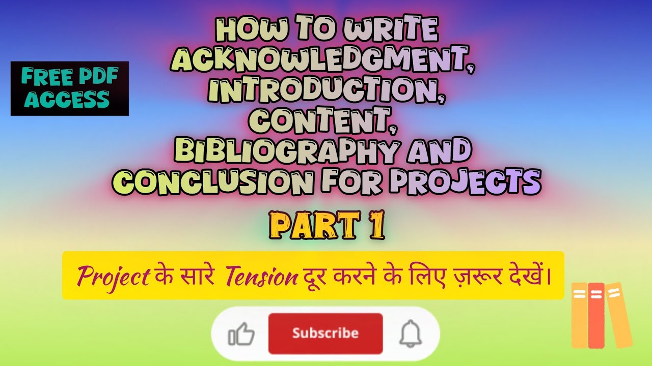 Part 1 How To Write Acknowledgement Introduction Content And 