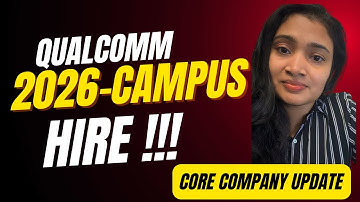 Qualcomm Bulk Hiring | Hardware Engineer | Kernbedrijf Job update