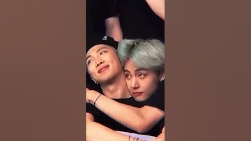 The way Taehyung hug Joonie...😘😘💜 #BTS #V #Taehyung #RM #Taejoon