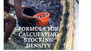 FORMULA FOR CALCULATING  A POND STOCKING DENSITY