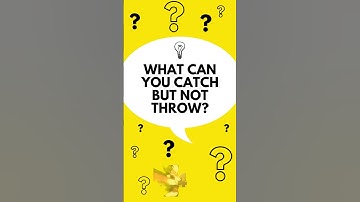 What can you catch but not throw? (The Answer Will Surprise You!) #brainteasershorts #riddlejourney