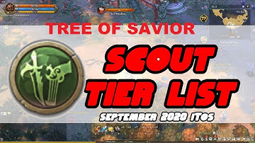 Scout Tier List For September 2020 - Tree Of Savior