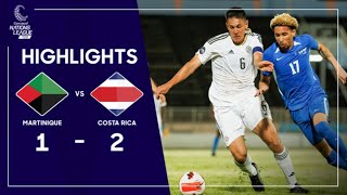 Concacaf Nations League 2023 Martinique v Costa Rica | Highlights