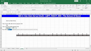 Các hàm xử lý chuỗi - Left, Right, Mid trong Excel 2019