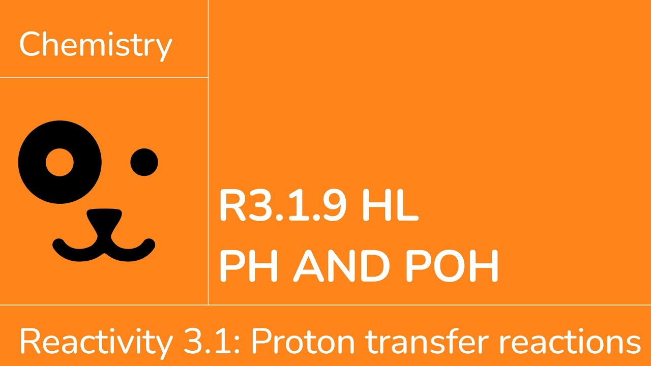 Reactivity 3.1.9 HL pH and pOH [IB Chemistry HL]