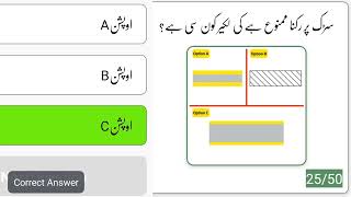 100% Test Pass/50 Question/50Right Answer | Mobile App Online Driving License | Adeel Bhatti DPT screenshot 2