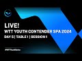 Live  t1  day 5  wtt youth contender spa 2024  session 1