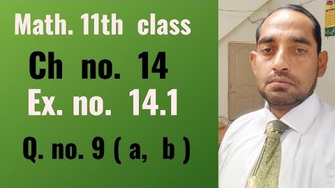 Math 11th class//. Ch.no. 14 // Ex.no. ).... - *"Math 11th Class Chapter 14 Exercise 14.2 Solutions.