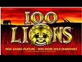 100 Lions slot machine, Live Play Double or Nothing - YouTube
