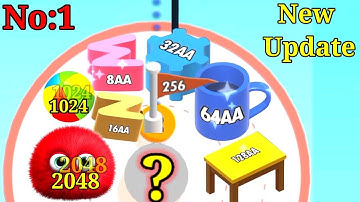 Merge Blocks 3D - 2048 puzzle | unlock number ball in merge blocks 3d #1 #Mergeblocks3d
