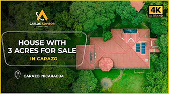 Country House for Sale in Carazo, Nicaragua | 3 Acres + Spacious Home