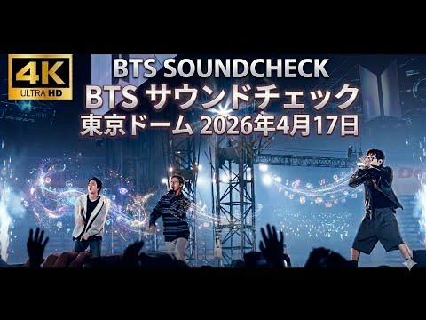 BTS サウンドチェック4K 東京ドーム 2026年4月17日 / Arirang World