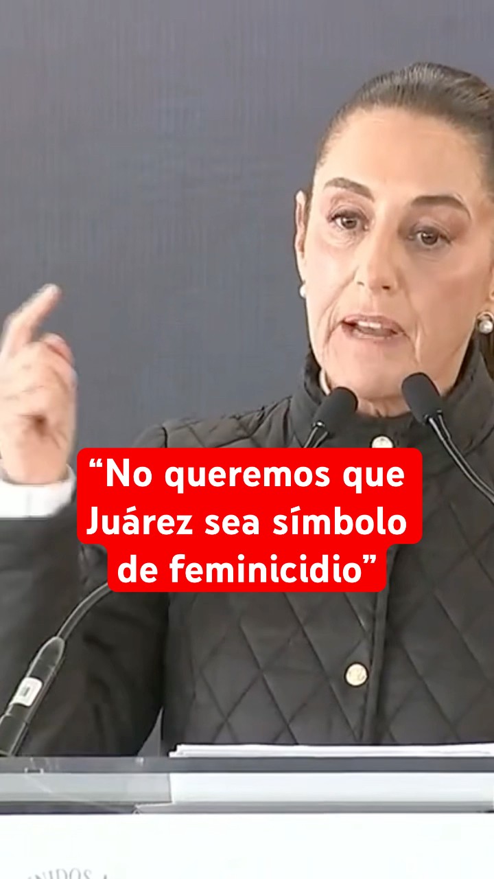 Sheinbaum se compromete a reducir feminicidios en Ciudad Juárez #shorts