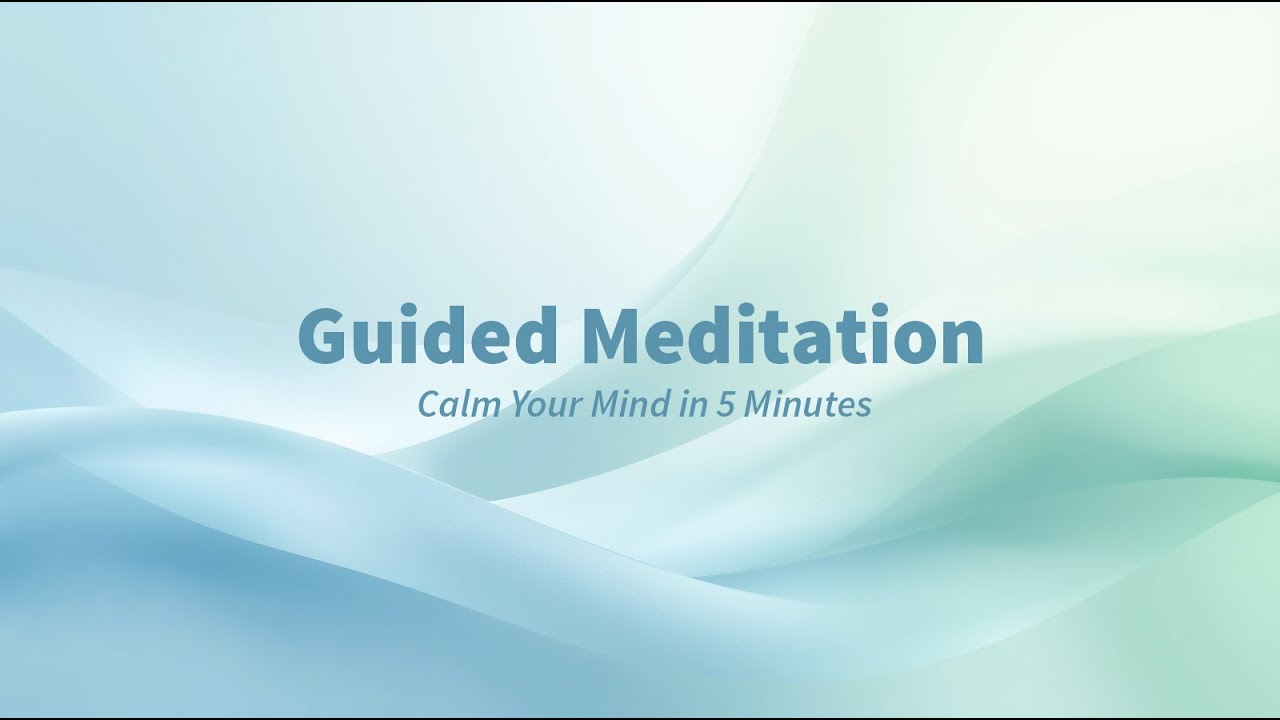 5 Minute Guided Meditation for Anxiety Relief | Breathe & Be - YouTube