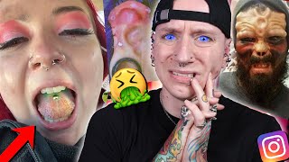 WORST Tongue Piercing Infection Ever | Reacting To Instagram DMs 48 | Roly