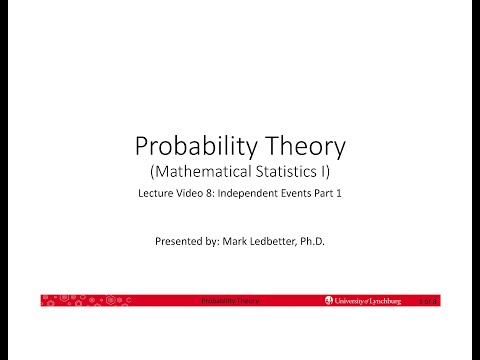 Probability Theory Lecture