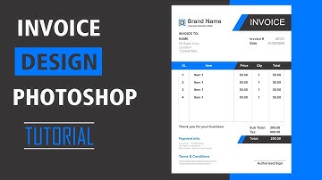 Invoice Design Photoshop Tutorial