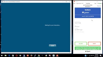 Remote Desktop RDP Adaptive Risk Based Authentication