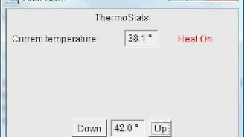 Java thermostat simulation