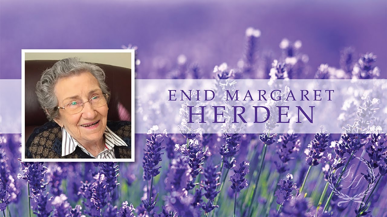 Livestream of the funeral for the Late Mrs Enid Margaret HERDEN - Livestream of the funeral for the Late Mrs Enid Margaret HERDEN