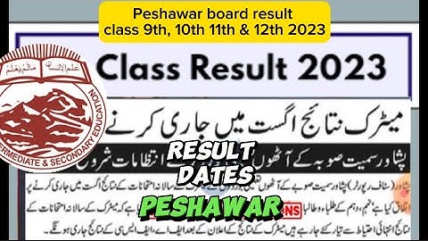 PESHAWAR BOARD RESULT 2023 | PESHAWAR BOARD MATRIC RESULT 2023 | Bise Peshawar result2023 | HSSC