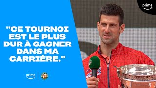 🤩 LA RÉACTION DE NOVAK DJOKOVIC APRÈS SON 23E GRAND CHELEM