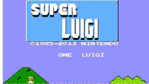 Super Luigi Bootleg - Continue & Game Over (Dif. Versions)