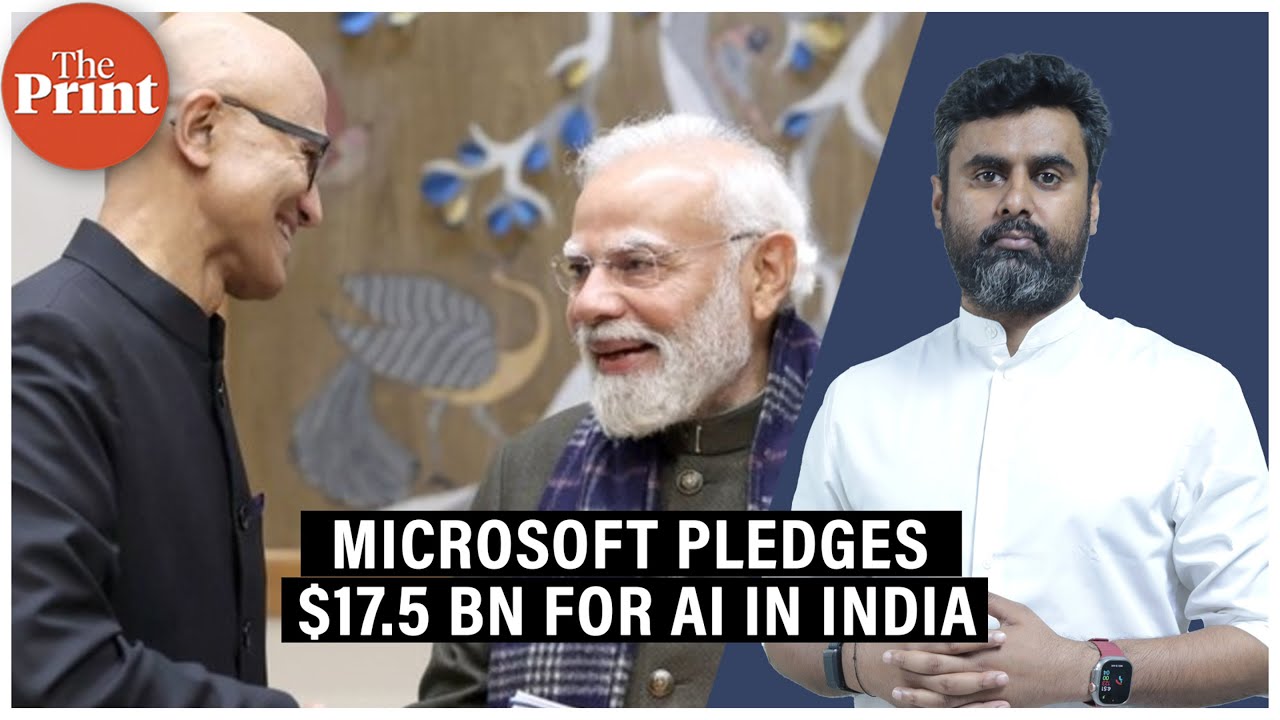 Microsoft pledges $17.5 billion for India AI as PM Modi, Nadella speak ...