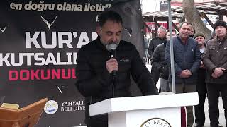 İsveçte Kuran-I Keri̇mi̇n Yakilmasi, Yahyalida Protesto Edi̇ldi̇