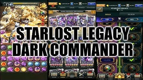 Legendary Game Of Heroes: Starlost Legacy Event Gameplay/Team Testing (Dark Commander)