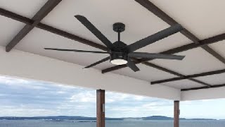 Hunter Solaria 72 inch Indoor Outdoor Matte Black Casual Ceiling Fan Review