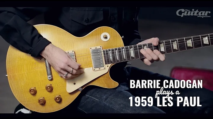 Barrie Cadogan plays a 1959 Gibson Les Paul and ta...