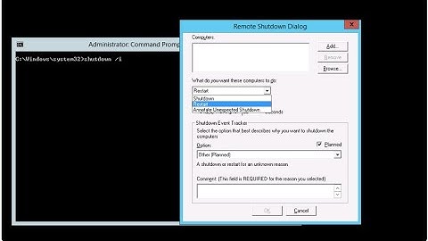 How to restart Remote Computer or Windows Server without logging on that machine--Part1
