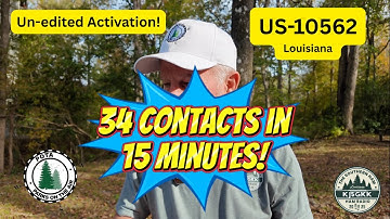 Unedited Activation! Hear it as it happened! 34 contacts in 15 minutes!