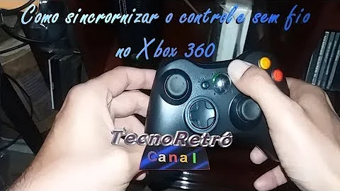 Como ativar o controle sem fio do Xbox 360?