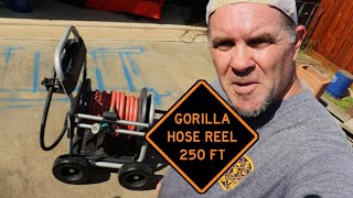 GORILLA Garden Hose Reel Cart 250 - Ridiculous Unboxing, Assembly and  Review 